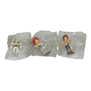 Toy Story Buzz Lightyear Woody Jessie Mini Figure Set Small Multicolor Plastic